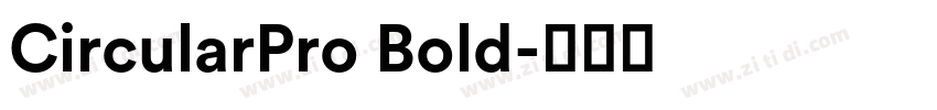 CircularPro Bold字体转换